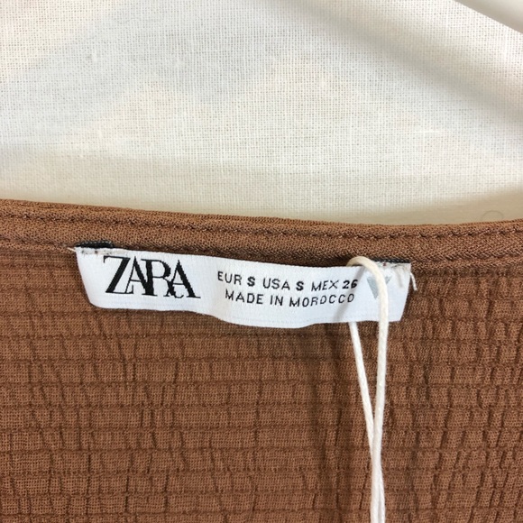 Brand New Zara Crop Top with Short Sleeves Small - Picture 11 of 12